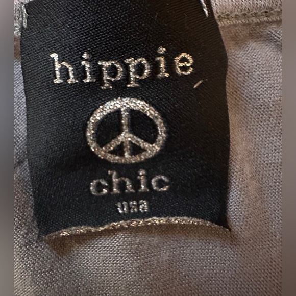 Hippie Chic Woman’s Novelty Boho Beach Boat Tank Top Gray White Size L - Picture 4 of 5